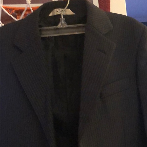 Abini Dark Navy pinstriped Blazer size 7 - Picture 1 of 7